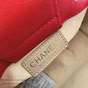 Chanel Small Label Click Leather Shopping Bag Red A93731 VS02552 - 2