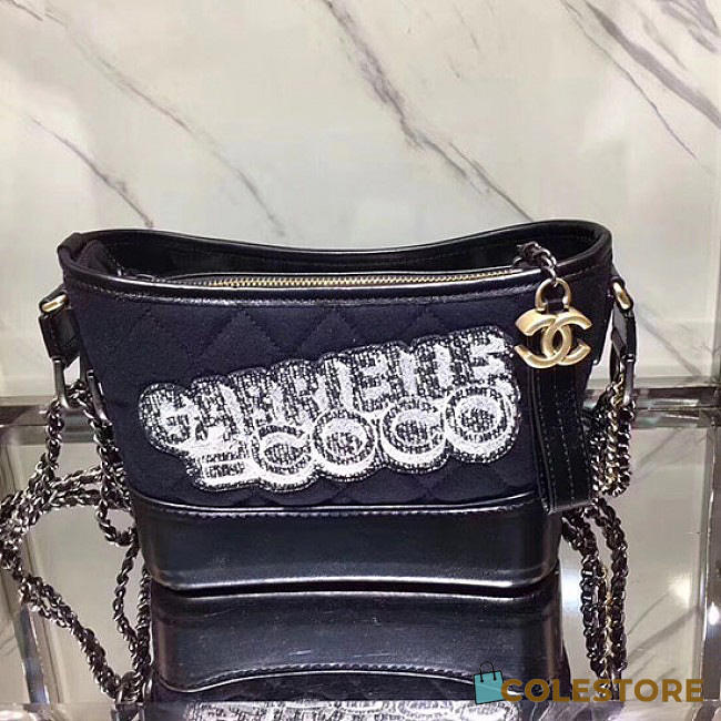 Chanel's GabrielleSmall Hobo Bag Blue & Black A91810 VS04980 - 1