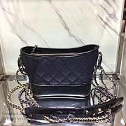 Chanel's GabrielleSmall Hobo Bag Blue & Black A91810 VS04980 - 4