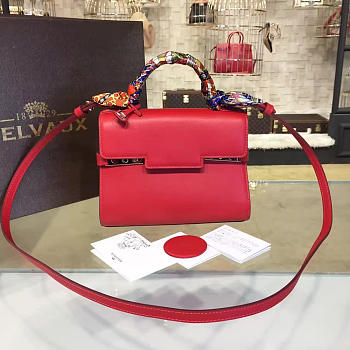 CohotBag delvaux calfskin mini tempete satchel red 1460