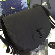 CohotBag delvaux calfskin le mutin saddle bag black 1507 - 3