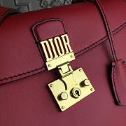 Dioraddict Calfskin Handbag Rouge in Red 30cmx23cmx12cm - 6