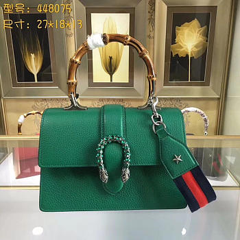 gucci dionysus medium top handle bag rose green leather CohotBag 