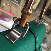gucci dionysus medium top handle bag rose green leather CohotBag  - 5