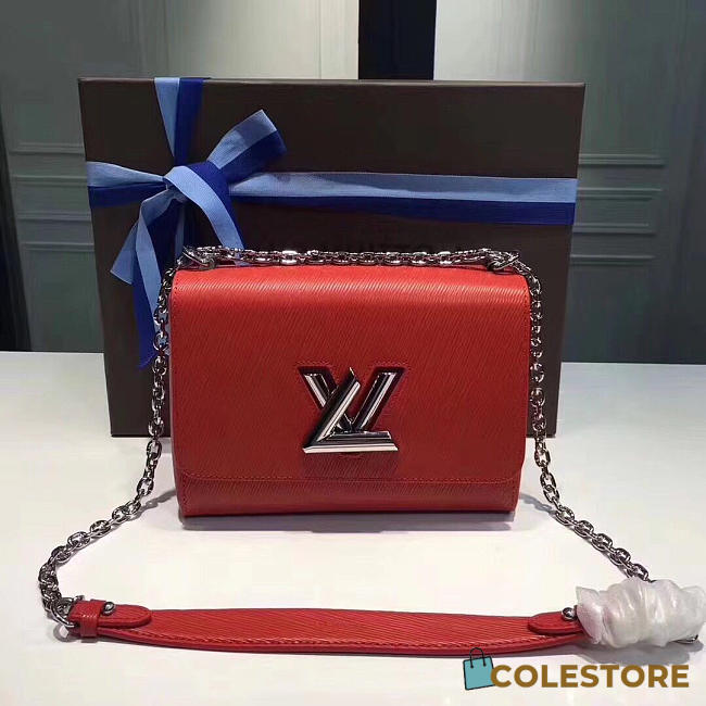 Louis Vuitton Twist MM In Red - 1