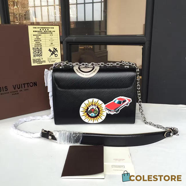 Louis Vuitton Twist MM In Black 3051 - 1
