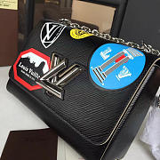 Louis Vuitton Twist MM In Black 3051 - 3