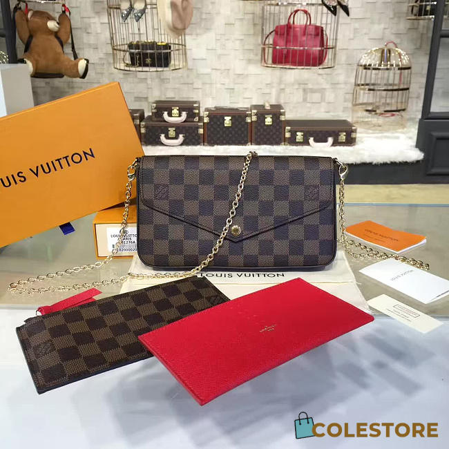  louis vuitton pochette CohotBag  felicie damier ebene 3263 - 1