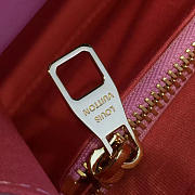  Louis Vuitton Monogram Vernis Mira Chain Wallet Pink 3348 - 5