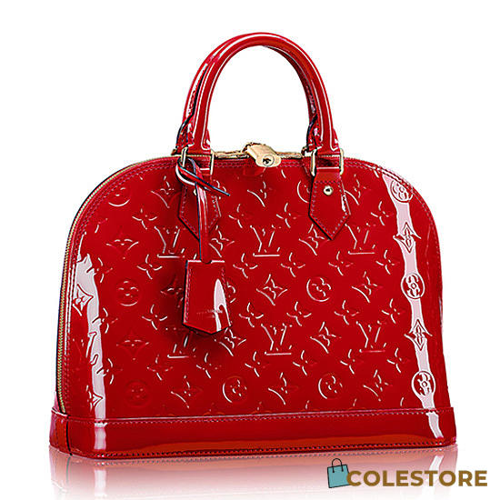 Louis Vuitton Alma Pm Monogram Vernis Red M90169 - 1