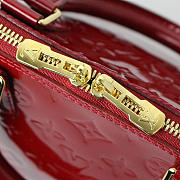 Louis Vuitton Alma Pm Monogram Vernis Red M90169 - 2