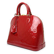 Louis Vuitton Alma Pm Monogram Vernis Red M90169 - 5