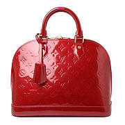 Louis Vuitton Alma Pm Monogram Vernis Red M90169 - 6