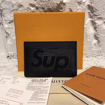 Louis Vuitton Supreme Card Holder Black M61733 