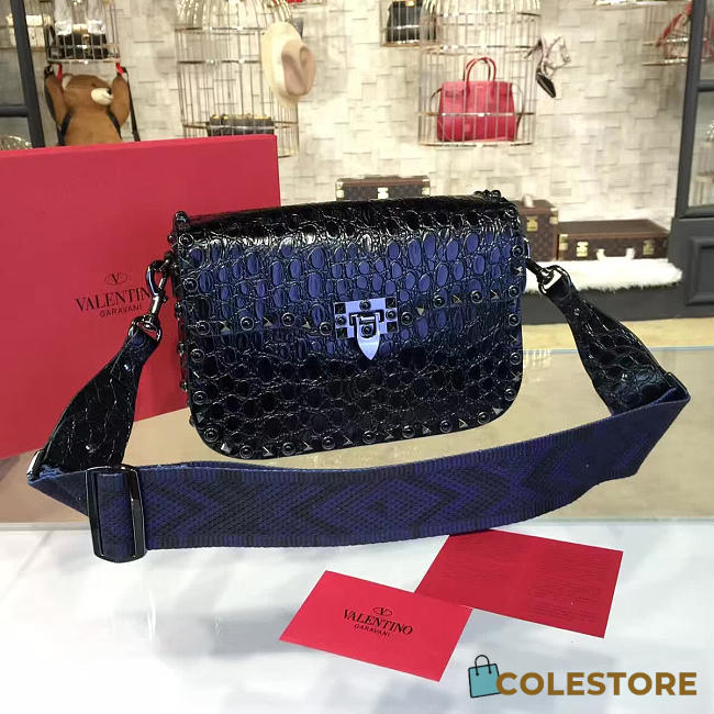 Valentino Guitar Rockstud Rolling Cross Body Bag 4586 - 1