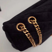 YSL Loulou Monogram Quilted Velvet Shoulder Bag In Black - 4