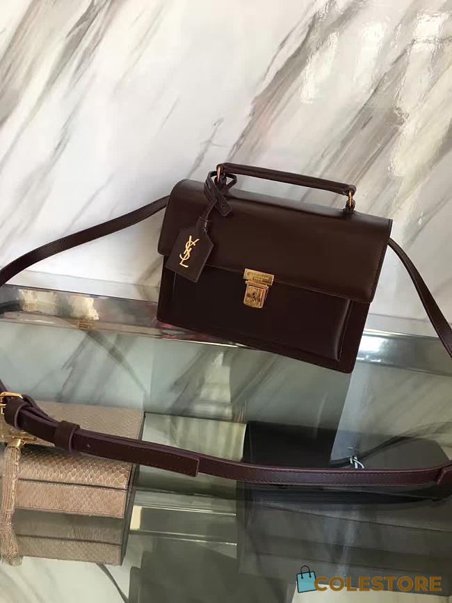 YSL Saint Laurent Black Leather Medium High School Satchel Bag   - 1