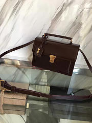 YSL Saint Laurent Black Leather Medium High School Satchel Bag   - 1