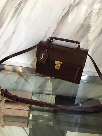 YSL Saint Laurent Black Leather Medium High School Satchel Bag  