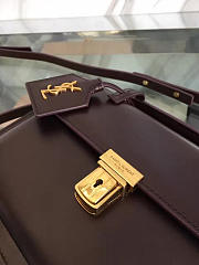 YSL Saint Laurent Black Leather Medium High School Satchel Bag   - 4