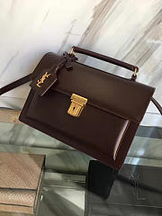 YSL Saint Laurent Black Leather Medium High School Satchel Bag   - 5
