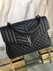 YSL Envelope Large Bag Black 4812 - 5