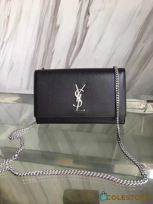 YSL Monogram Kate Grain De Poudre Embossed Leather 4994 - 1