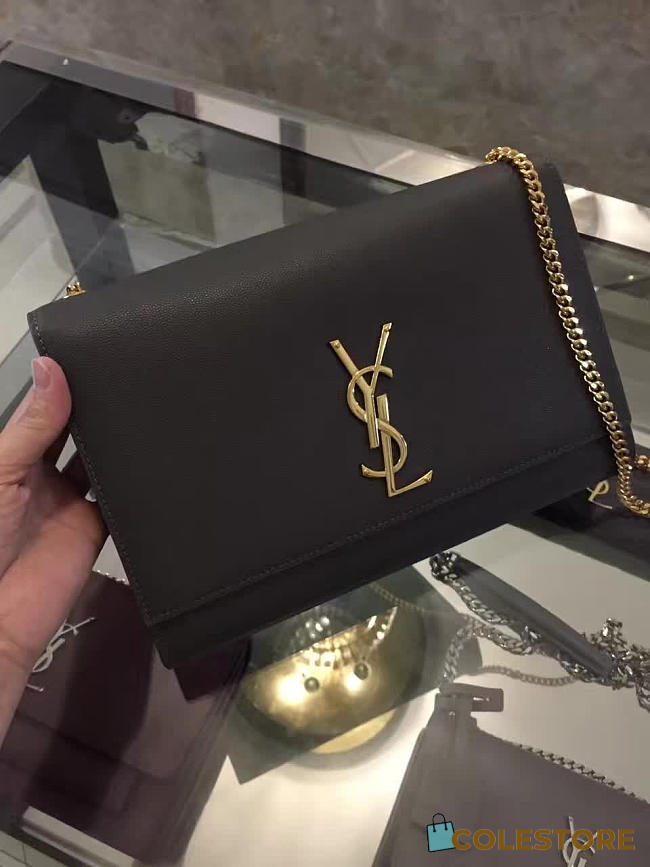 YSL Monogram Kate In Grain De Poudre Embossed Leather 5027 - 1