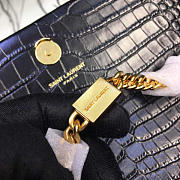 YSL Monogram- Kate Gold Tassel In Embossed Crocodile Shiny Leather 5056 - 3