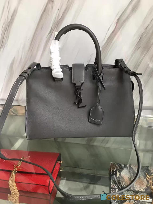YSL Small In Smooth Leather Cabas - 1