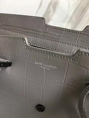 YSL Small In Embossed Crocodile Shiny Leather Cabas 5116 - 4