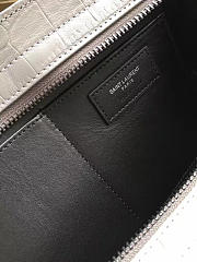 YSL Small In Embossed Crocodile Shiny Leather Cabas 5116 - 2