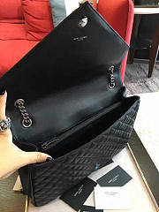 YSL Envelop Satchel Large Black 5118 - 4