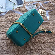 Chanel Bowling Bag Jersey & Gold-Tone Metal Green A69924  - 4
