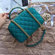 Chanel Bowling Bag Jersey & Gold-Tone Metal Green A69924  - 3