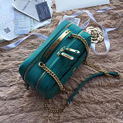 Chanel Bowling Bag Jersey & Gold-Tone Metal Green A69924  - 2