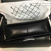 Chanel Medium Chevron Lambskin Quilted Boy Bag Black A13043 VS03203 - 3