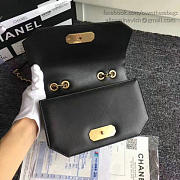 Chanel Lambskin & Calfskin Flap Bag Black A91836 VS07673 - 5