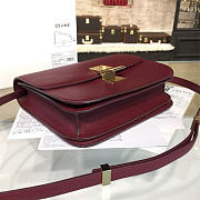 Colestore Celine Leather Classic Box Rouge z1143 23.5cm x 6.5cmx 19cm - 5