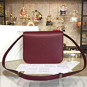 Colestore Celine Leather Classic Box Rouge z1143 23.5cm x 6.5cmx 19cm - 4