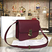 Colestore Celine Leather Classic Box Rouge z1143 23.5cm x 6.5cmx 19cm - 3