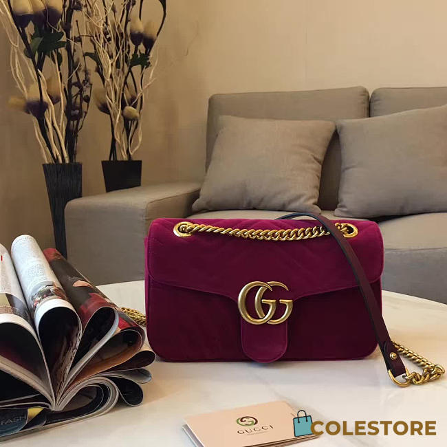 Gucci GG Marmont Velvet Mini Bag 2424 - 1