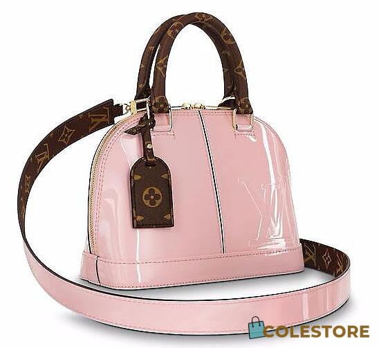 Louis Vuitton Alma Cohotbag Bb Pink Patent Leather M51925 - 1