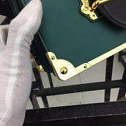 Prada Cahier Leather Shoulder Bag 1BD045 Green - 4