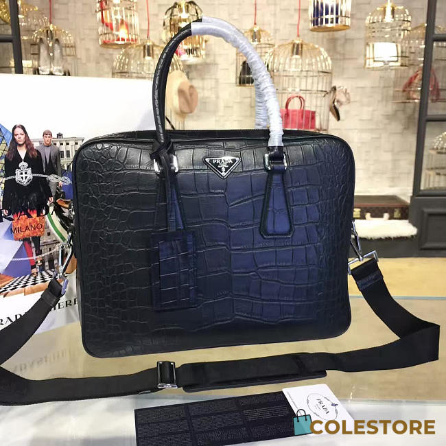 Prada Leather Briefcase 4233 - 1