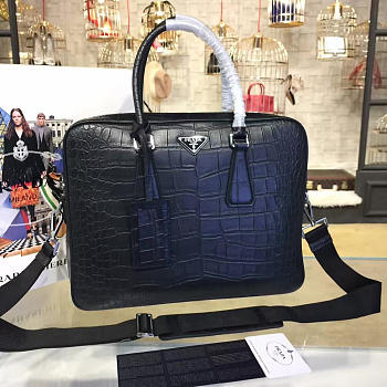 Prada Leather Briefcase 4233