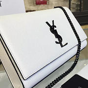 YSL Monogram Kate Grain De Poudre Embossed Leather 4767 - 6