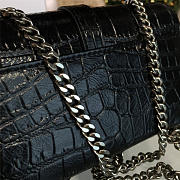 YSL Monogram College In Embossed Crocodile Shiny Leather 4776 - 6