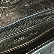 YSL Monogram College In Embossed Crocodile Shiny Leather 4776 - 3