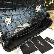 YSL Monogram College In Embossed Crocodile Shiny Leather 4776 - 2